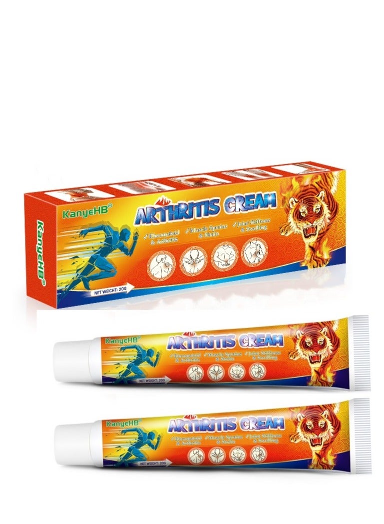 KanyeHB Extra Strength Joint Relief Cream, Turmeric Cream, Deep Penetrating and Fast Acting Topical Liniment for Muscle, Back, Arthritis and Joint Pain, Knee Relief Cream, Back Massage Cream(2Pcs) - Image 1