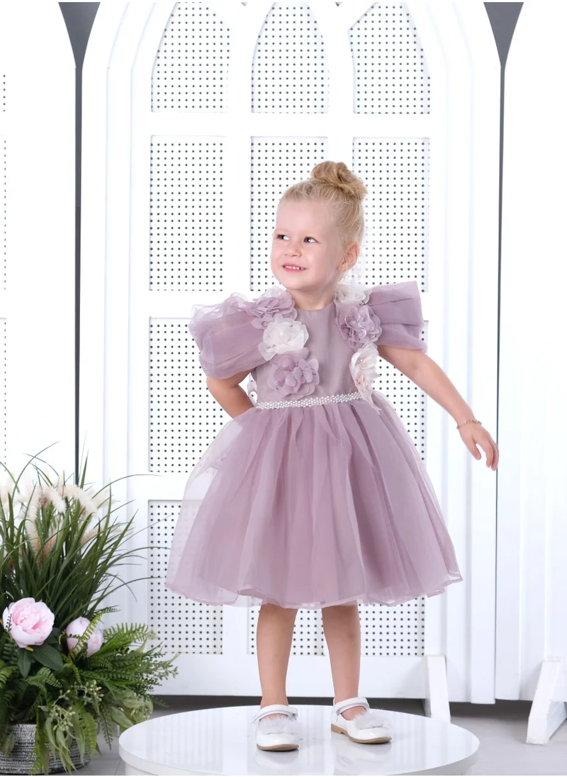 VIA BAMBINO Lilac Baby Dress - Model 3156