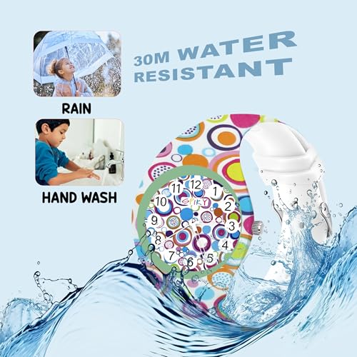 SPIKY Kids Round Analog Watch (Polka Design) – Stylish Printed Silicone Strap, Lightweight & Durable Build | 30M Water-Resistant, Comfortable Everyday Wear | Fun & Trendy Gift for Boys & Girls (Ages 3–14) - Image 4