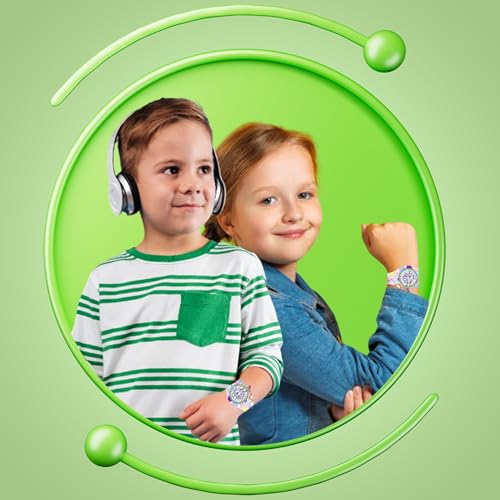 SPIKY Kids Round Analog Watch (Polka Design) – Stylish Printed Silicone Strap, Lightweight & Durable Build | 30M Water-Resistant, Comfortable Everyday Wear | Fun & Trendy Gift for Boys & Girls (Ages 3–14) - Image 3