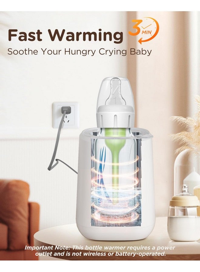Bear Baby Bottle Warmer, Milk Warmer Breastmilk Bag Formula Fast Warming for New Born Baby Bottles, 6 Oz with Time Temp Control Automatic Shut Off at Home Use - Image 2