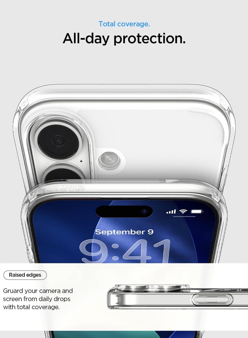 Spigen Ultra Hybrid MagFit iPhone 17 Case Cover with MagSafe (2025) - Clear Gold - Image 5