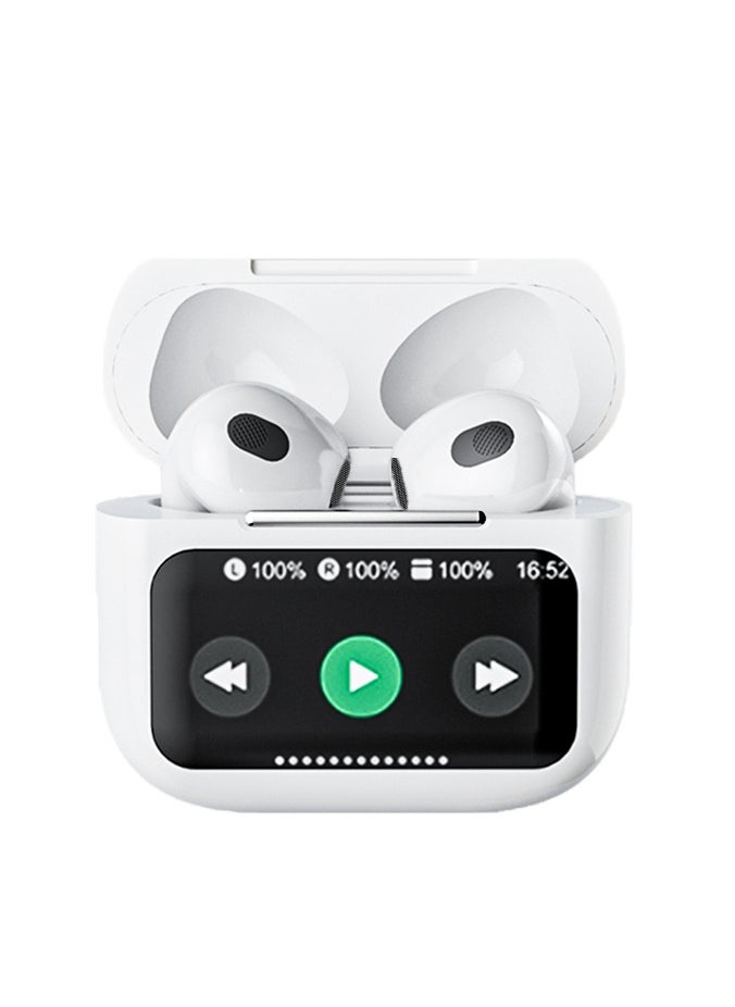 Bonic - Bluetooth Headphones Premium Sound Quality Wireless Earbuds AI Translation Multi-language Real-time Translation in-ear Electroplating Headset - White - Image 1