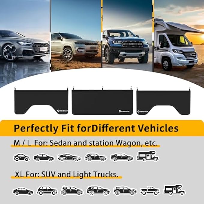 HOMEXUP 3Piece Magnetic Fender Covers For Mechanics  25 Strong Magnets  7 Hooks  DualLayer Car Fender Protector Mats Waterproof Universal Fit For SedansSuvStation Wagons With Storage BagSize Xl - Image 3