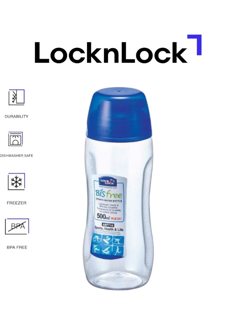 LOCK & LOCK LocknLock Sports Water Bottle Tritan 500ml with Straw ABF710T-N - BPA-Free, Durable, Stain and Odor-Resistant, Shock-Resistant  - Image 1