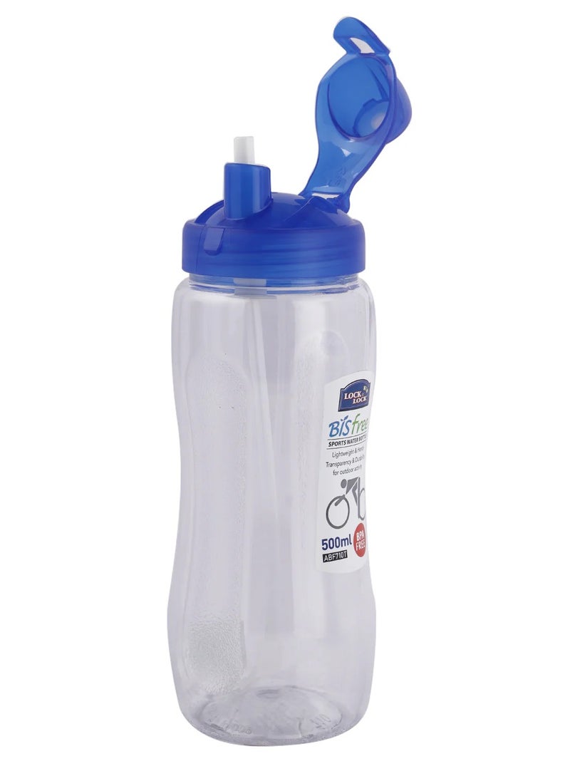 LOCK & LOCK LocknLock Sports Water Bottle Tritan 500ml with Straw ABF710T-N - BPA-Free, Durable, Stain and Odor-Resistant, Shock-Resistant  - Image 2