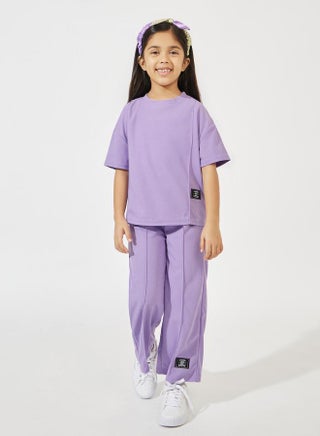 Oversized Waffle Patch Detail T-Shirt & Wide Leg Pant Set - pzsku/ZC53BE7861F595FB2F204Z/45/1746708314/780d21c9-be4f-4913-9aee-5a80dd144868