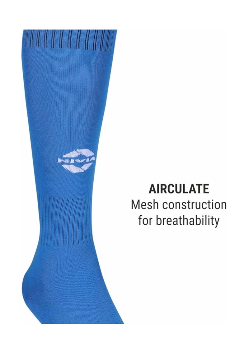 Nivia Plain Encounter Football Socks / Stockings | Large | Unisex | Knee Length long Stockings | For Football Soccer & other Sports  - Image 2