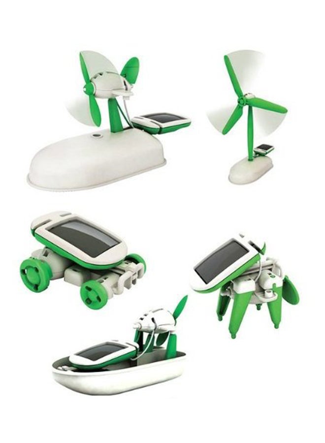 مجموعة أدوات تعليمية تعمل بالطاقة الشمسية يمكنك استعمالها بنفسك مكونة من طائرة ومروحة وكلب وسيارة وآلي 6 في 1 - Image 2