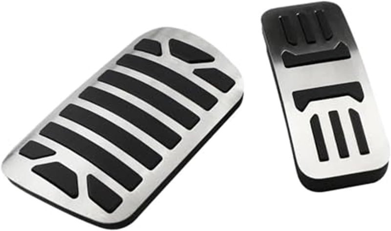 QASULER Stainless Steel Car Pedal Covers for Jaguar - Image 2