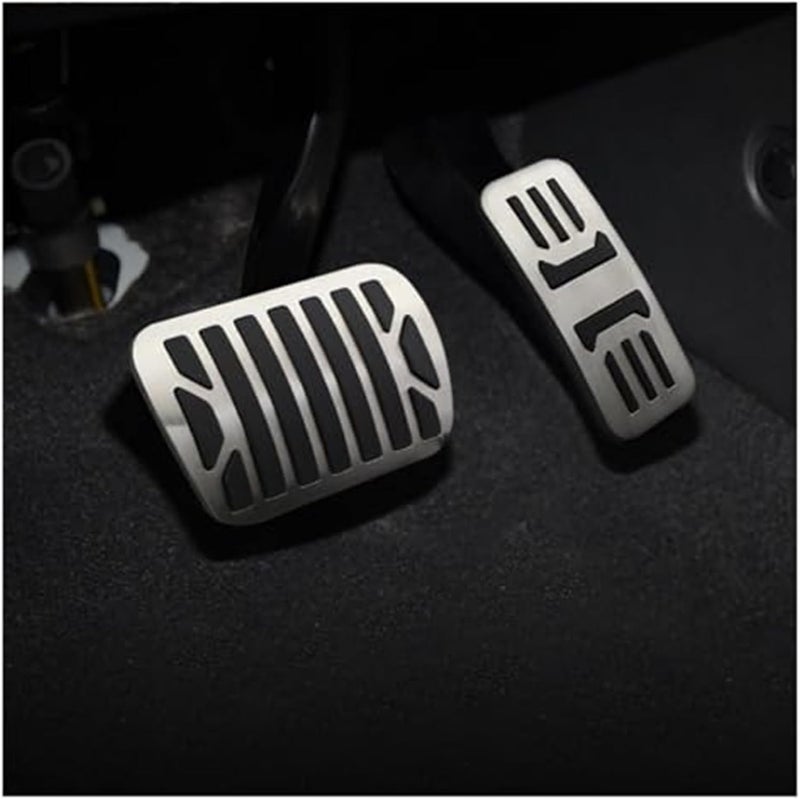 QASULER Stainless Steel Car Pedal Covers for Jaguar - Image 3