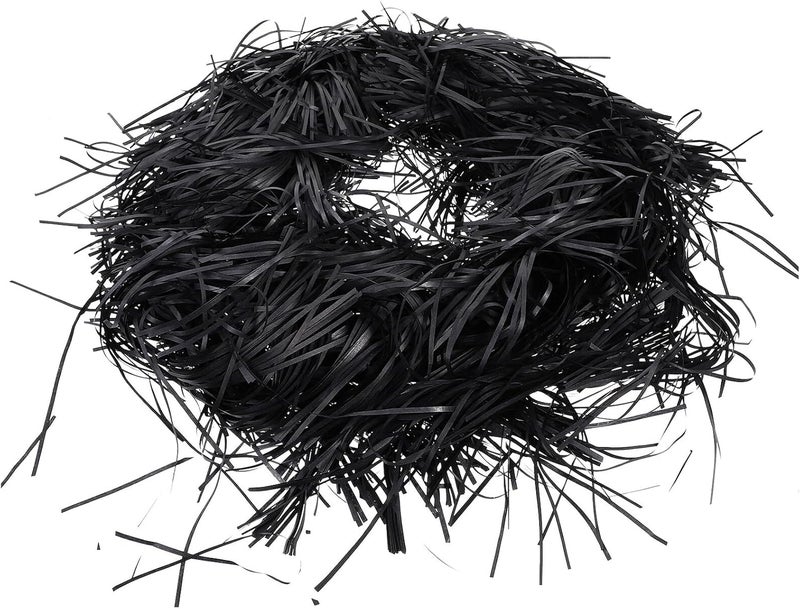 لابريمب (LABRIMP) – ورق ملون مقطوع على شكل تموجات، وزن 500 جرام، عبوة سوداء، لاستخدام كمادة مالئة للصناديق ولتزيين السلال وتغليف الهدايا في حفلات الزفاف - Image 1
