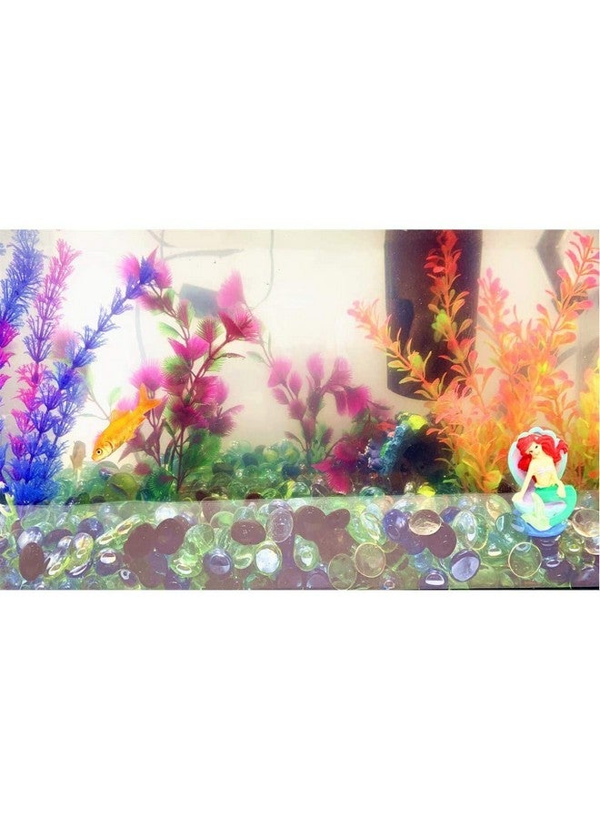 أحجار زجاجية لامعة مزخرفة (مزيج من الأحجار الزجاجية، 900 جرام) أحجار زجاجية ناعمة لامعة لأحواض السمك/أحواض الأسماك وأواني النباتات والحديقة والطاولة المنزلية والديكور الخارجي - Image 5