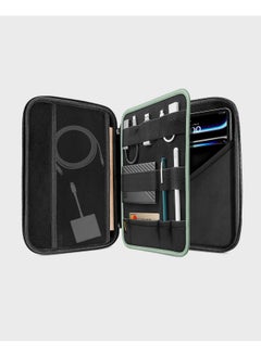 Tomtoc tomtoc EVA Portfolio Case for 10.9-inch New iPad Air 5th Gen 2022, 11-inch iPad Pro M1&M2 2018-2022, 10.9-in/10.2-in iPad 10/9, Carrying Storage Sleeve Bag with Accessories Compartment,Cactus Green  - Image 2