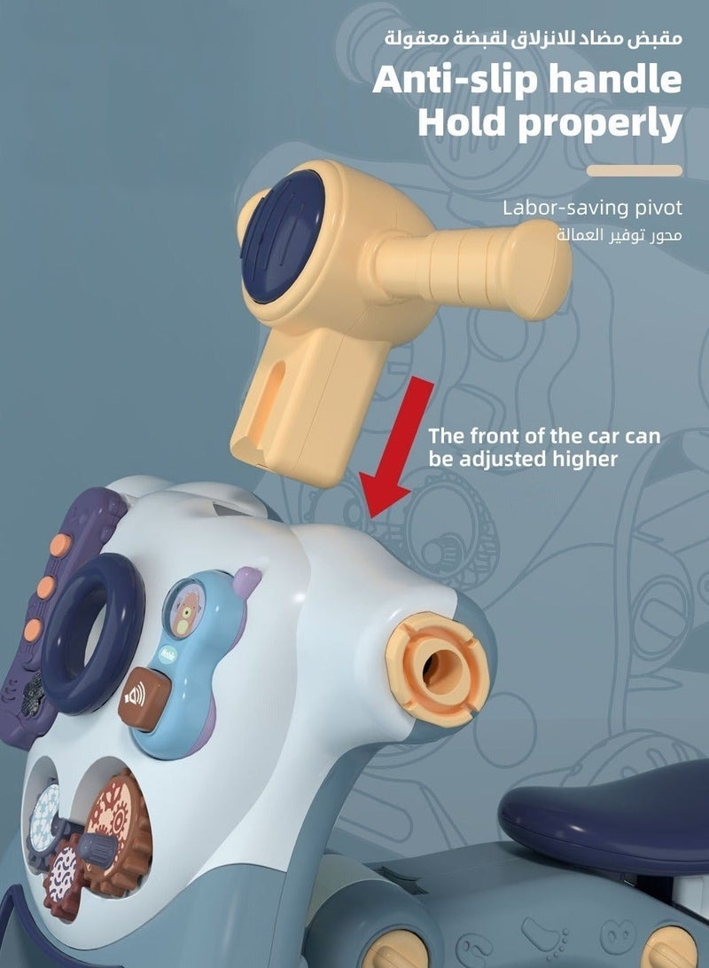 ميكسد 6 في 1 أطفال يتعلمون المشي ، الجلوس للوقوف مشايات الأطفال ، مركز نشاط الأطفال الصغار المتعدد ، عربة أطفال قابلة للتعديل ، هدية لعبة للأطفال الرضع الأولاد والبنات الأطفال الصغار - Image 2