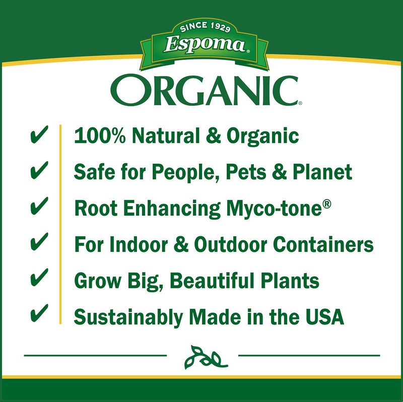 Espoma Organic Potting Soil Mix - All Natural Potting Mix For All Indoor & Outdoor Containers Including Herbs & Vegetables. For Organic Gardening, 4qt. bag. Pack of 1 - Image 3