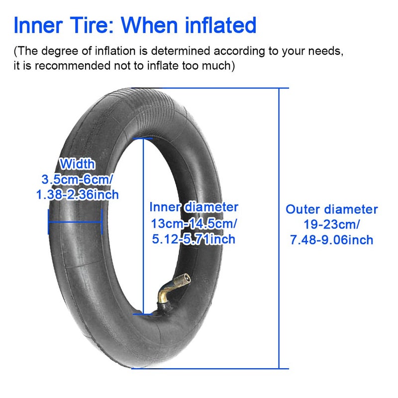CfoPiryx 8.5 Inch Scooter Tires Inner Tubes Tire, Pneumatic Tyres for 8 1/2 x 2 Tires Scooter Replacement, Explosion-Proof, Pressure-Resistant, for Electric Scooters (Size:Inner Tire) - Image 3
