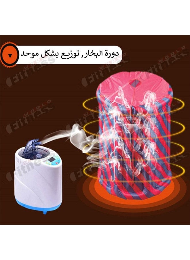 جهاز ساونا البخار المنزلية المحمولة قابلة للطي من فتنس وورلد