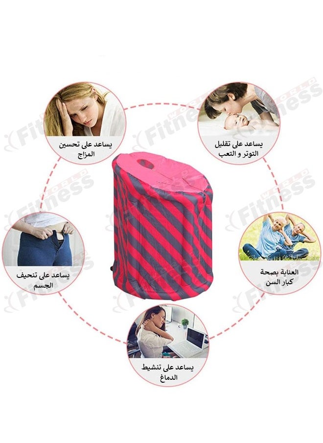 جهاز ساونا البخار المنزلية المحمولة قابلة للطي من فتنس وورلد