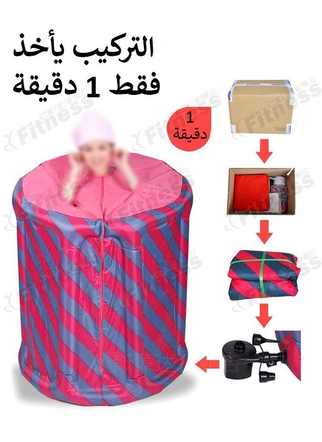 جهاز ساونا البخار المنزلية المحمولة قابلة للطي من فتنس وورلد