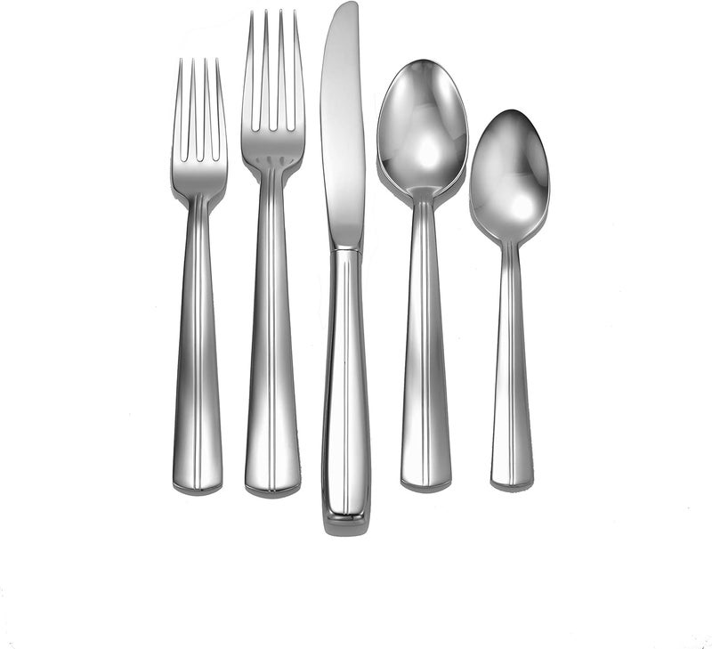 Liberty Tabletop Cedarcrest 65piece service for 12 1810 Flatware Set Includes Serving Pieces Made in USA - Image 1