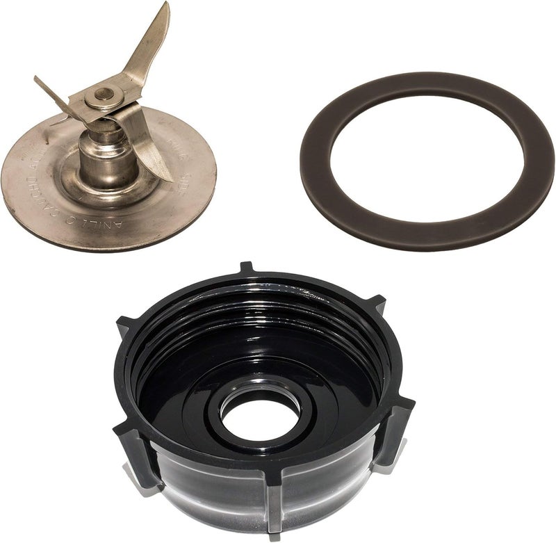 BLENDIN Replacement Ice Crusher Blade with Jar Base Cap, Rubber O Ring Sealing Ring Gasket Combo Accessory - Compatible with Oster and Osterizer Blenders - Blender Replacement Parts & Accessories - Image 1