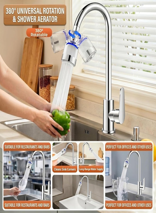 ATHA Faucet Water Filter for Kitchen Sink | 360° Rotating Faucet Adapter Mount Filter Tap Water Purifie for Sink Kitchen Bathroom (1 Psc) - Image 5