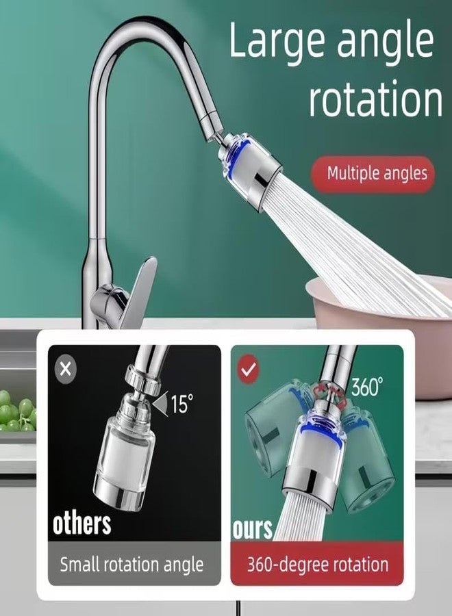 ATHA Faucet Water Filter for Kitchen Sink | 360° Rotating Faucet Adapter Mount Filter Tap Water Purifie for Sink Kitchen Bathroom (1 Psc) - Image 3