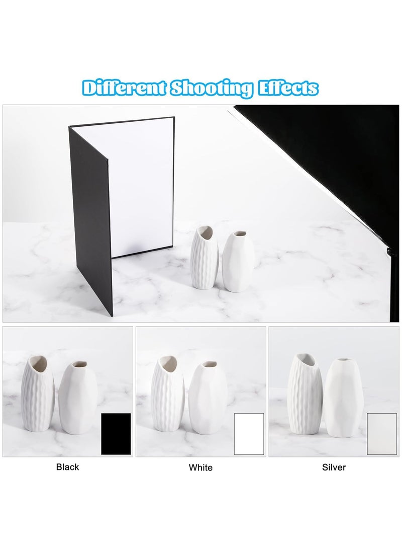 INSIJAM Light Reflector 3 in 1 Photography Cardboard Diffuser A4 Folding Light Diffuser Board for Studio Product Photography Still Life Photo Shooting 29 x 21cm - Image 5