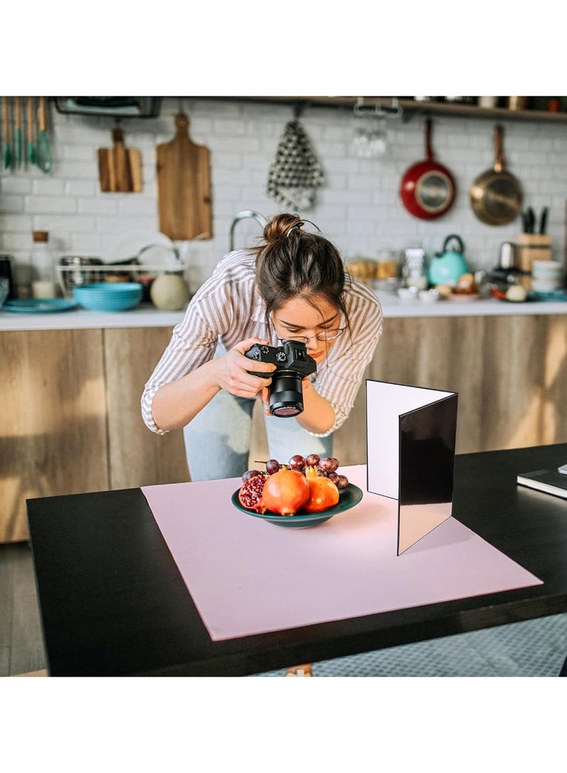 INSIJAM Light Reflector 3 in 1 Photography Cardboard Diffuser A4 Folding Light Diffuser Board for Studio Product Photography Still Life Photo Shooting 29 x 21cm - Image 2