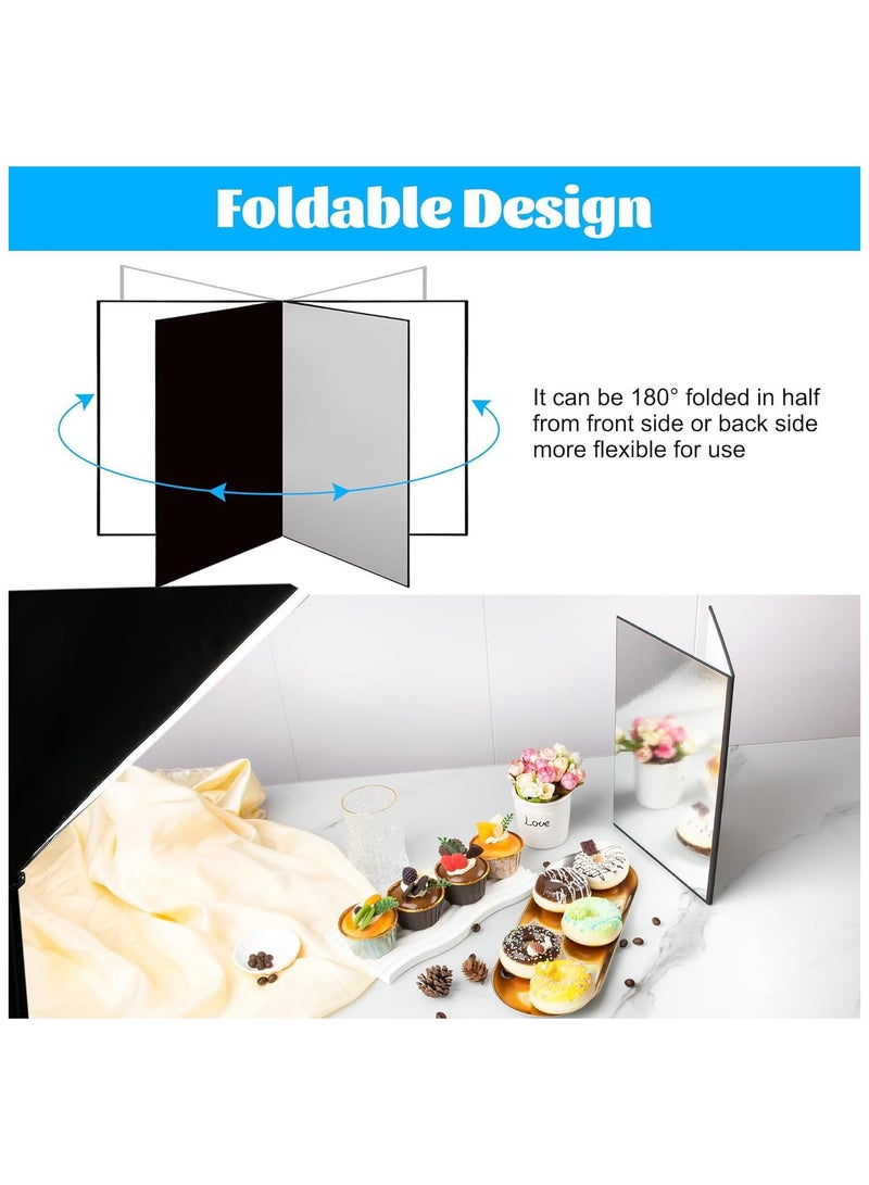 INSIJAM Light Reflector 3 in 1 Photography Cardboard Diffuser A4 Folding Light Diffuser Board for Studio Product Photography Still Life Photo Shooting 29 x 21cm - Image 4