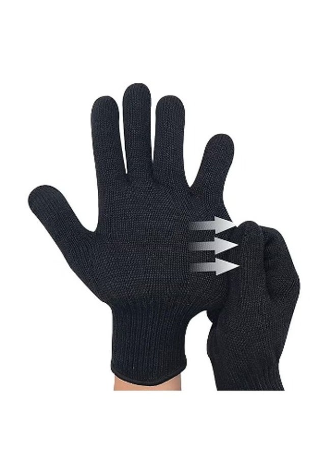 BLOOMING TIME 2pc heat-resistant hair styling gloves, anti-scalding, non-slip, anti-dirty black  - Image 3