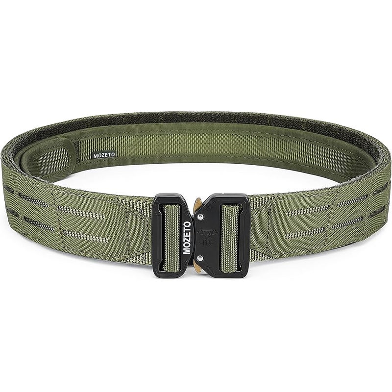 MOZETO Molle Battle Belt, 2 Battle Belts Tactical War Combat Quick Release Law Enforcement Duty Belts for Men - Image 1