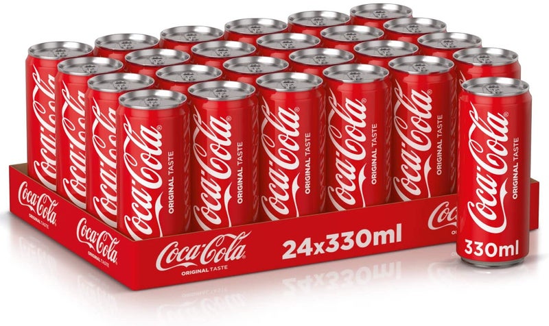 Coca-Cola Coca Cola Soft Drink Can 330 ml x 24 - Image 1