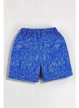 Gold Class Kidswear Wave Patterned Corded Lined Boy's Swim Shorts  - Image 2