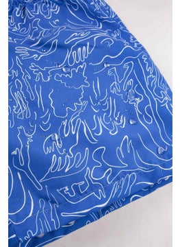 Gold Class Kidswear Wave Patterned Corded Lined Boy's Swim Shorts  - Image 4
