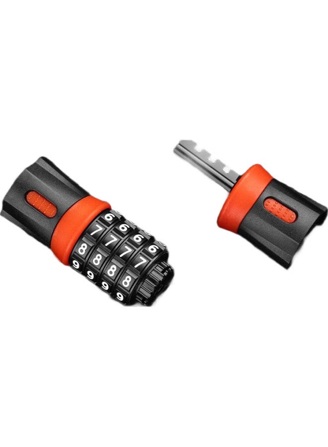 SolarStorm Bicycle Chain Lock, Mountain And Road Bike Four-Digit Combination Lock, Electric Motorcycle Anti-Theft Lock, 0.9 Meters - Image 1