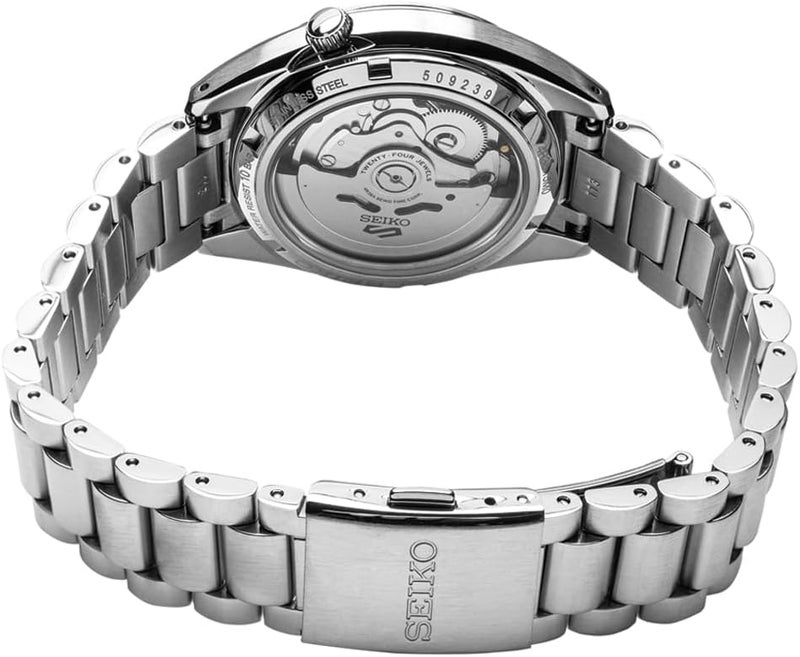 SEIKO Stainless Steel Analog Black Dial Men's Watch-SRPK89K1, Band Color-Silver - Image 4