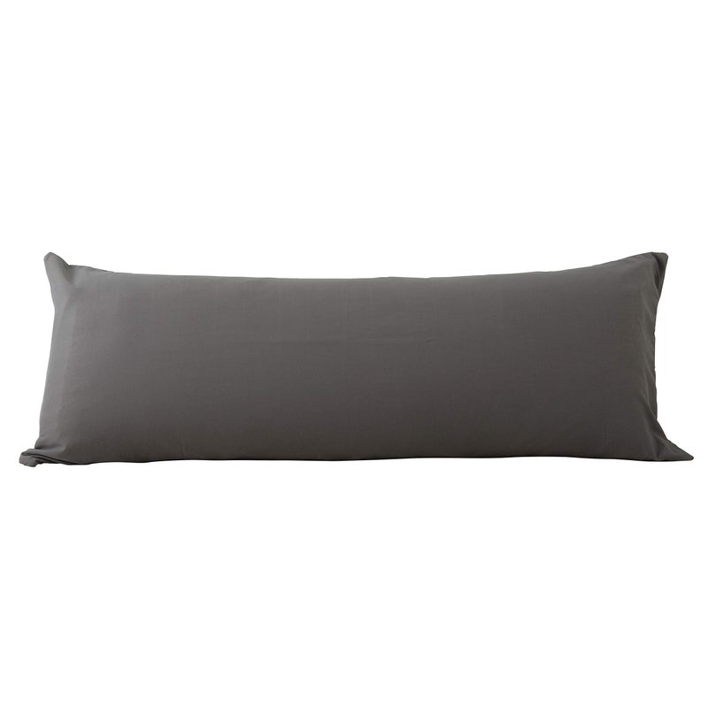EVOLIVE Ultra Soft Microfiber Body Pillow Cover/Pillowcases 21"x54" with Hidden Zipper Closure (21"x54" Body Pillow Cover, Charcoal Grey) - Image 1