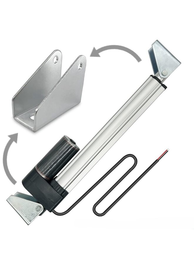 2 PCS Linear Actuator Mounting Brackets Silver Linear Actuator Heavy Duty Metal Mounting Brackets U-shaped Bracket for Linear Actuator U-Shape Mounting Brackets - Image 2