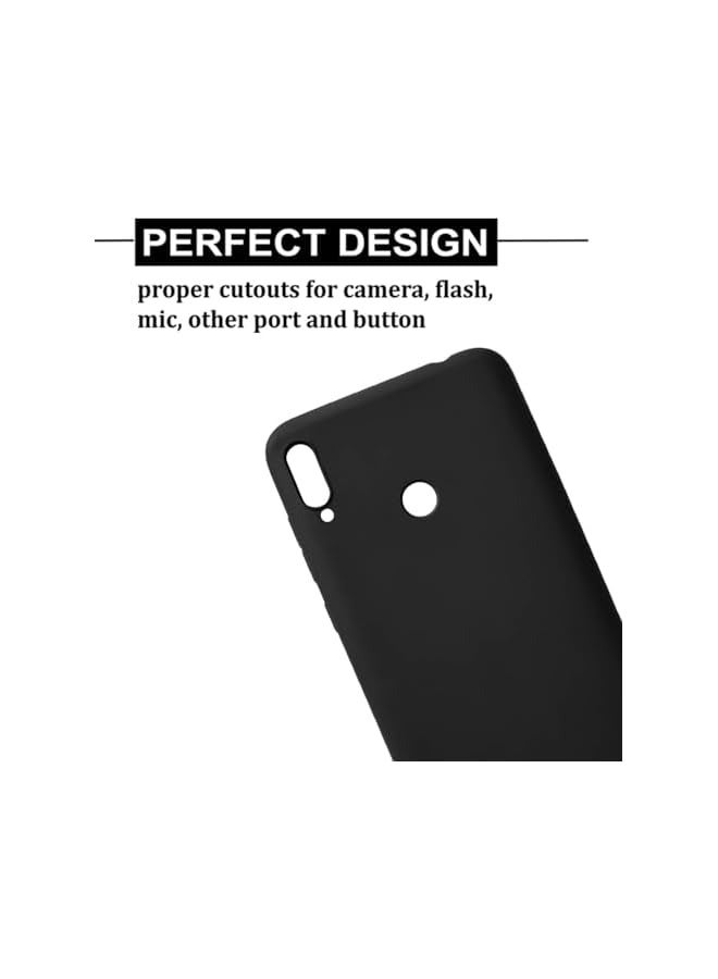 erorex 3E / P20 Lite Silicone Case Matte Black Soft TPU Ultra-Thin Flexible Protective Mobile Phone Back Cover - Image 4