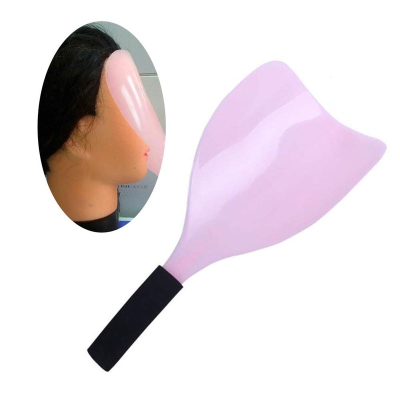 XINGZI 1PCS Professional Plastic Barber Salon Hairdressing Hairspray Face Eyes Protector Anti-Slip Haircut Cover Pads for Makeup Hair Coloring (Color Random)