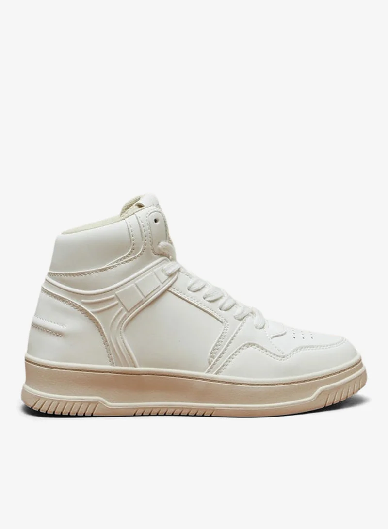 ميسي سنيكرز نسائي سادة هاي توب برباط