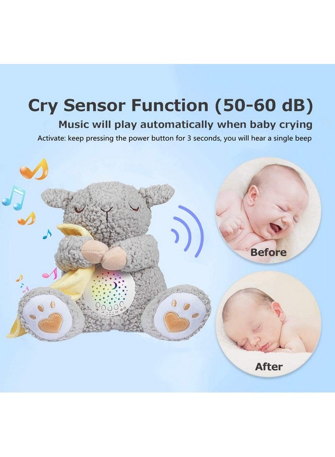 BEREST Rechargeable Baby Sleep Soother, Mom's Heartbeat Babies Cry Sensor Lullabies & White Noise Sound, Nursery Decor Night Light Projector Toddler Crib Sleeping Aid, Boys & Girls Shower Gifts - Image 3
