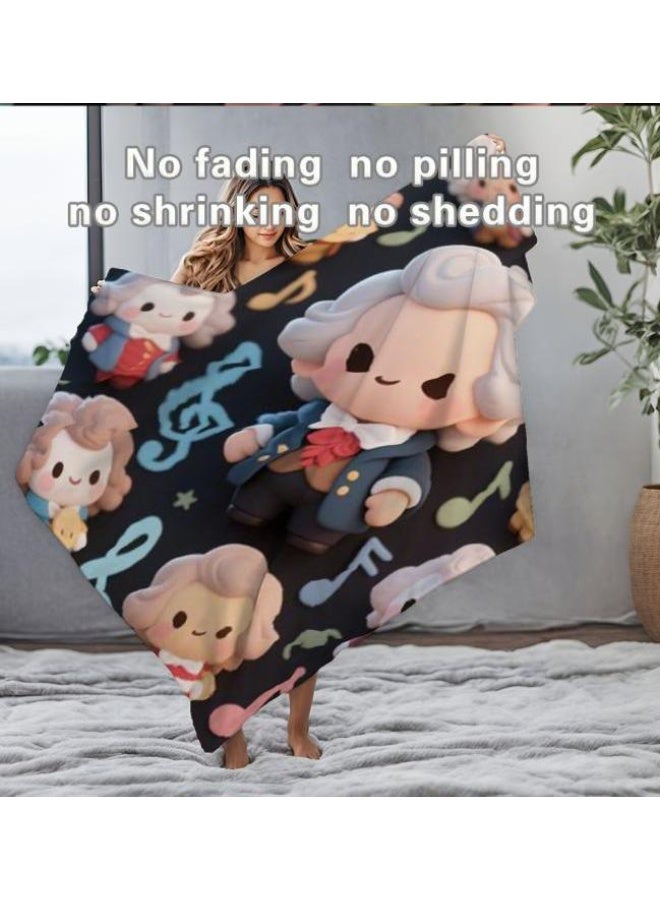 general Children's or student cartoon flannel thin blanket (warm and comfortable, suitable for sleep, games) 100cm*150cm - 876 - Image 1