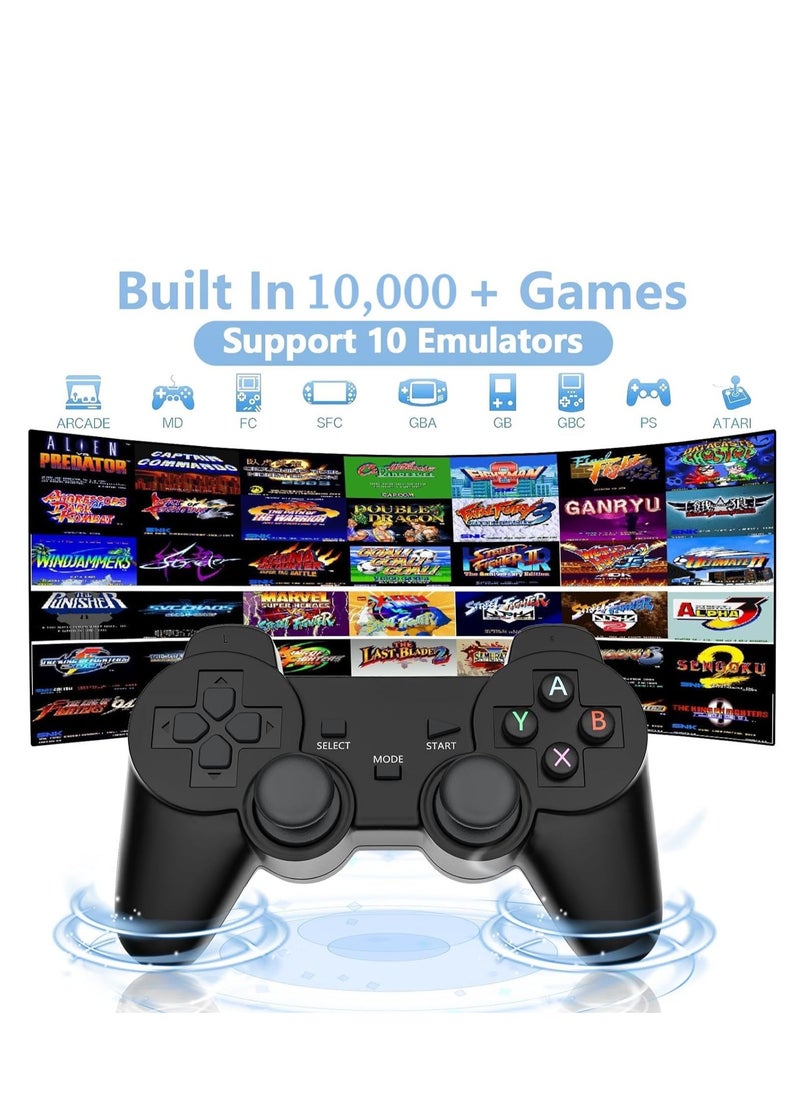 SH PROTECT TOUCH Sh-Protect Retro Game Console, Plug and Play Video Games 4K HDMI Output for TV, Classic Game Console, Built in 10000+ Games with 9 Emulators and 2 Controller for Kids & Adults (64G) - Image 3