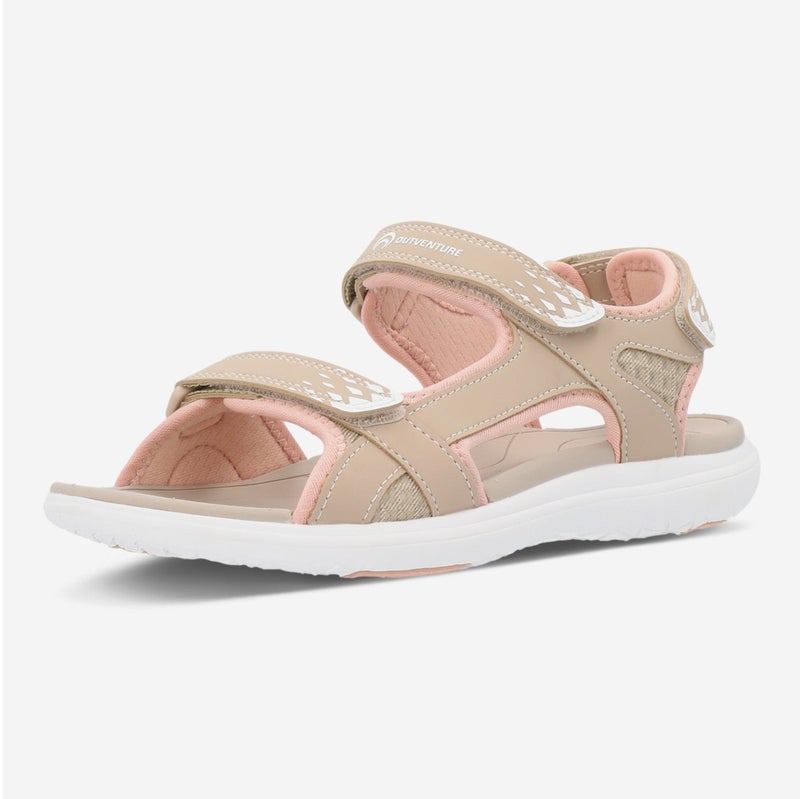 Outventure Women's Sandals – Beige Lightweight Outdoor Sandals with Cushioning and Aqua Grip Technology - Image 1