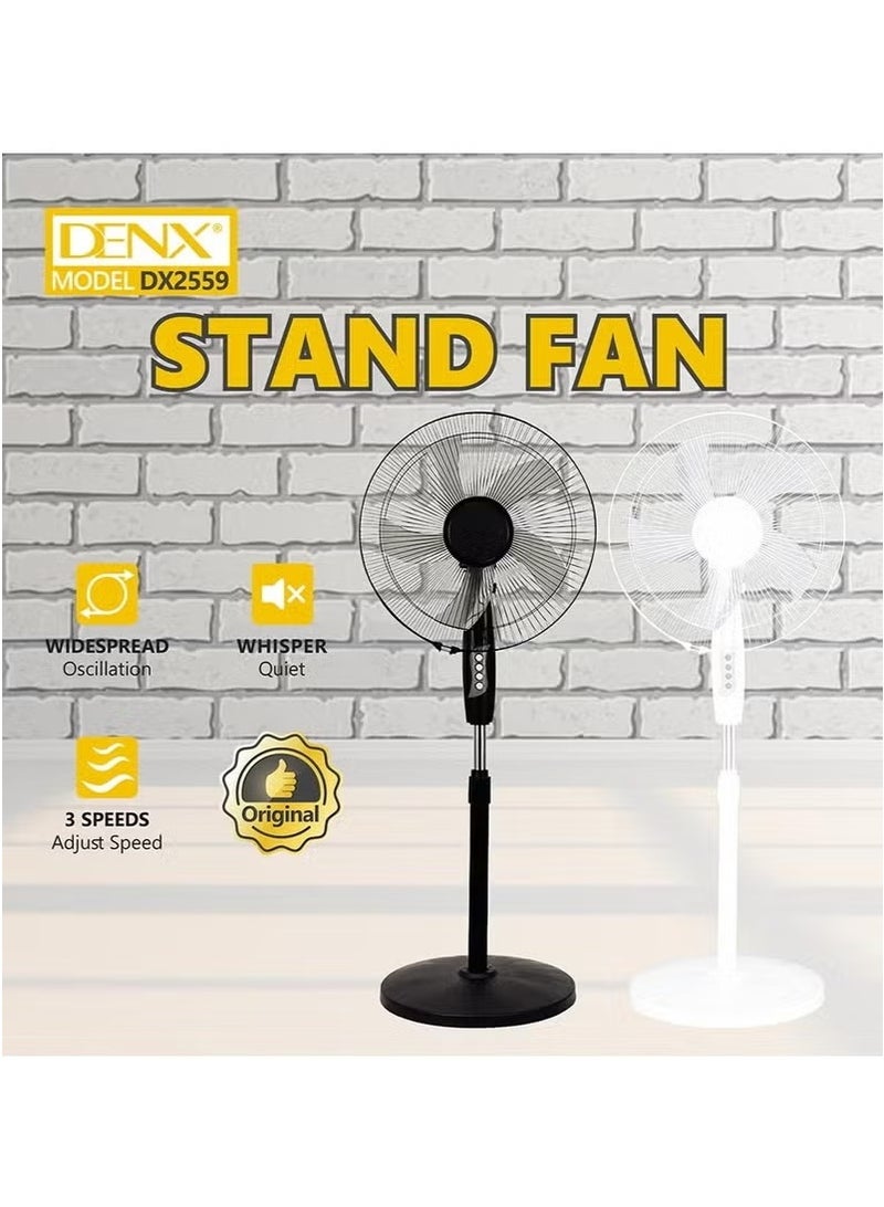 دينكس مروحة عامودية بقاعدة, سهلة التنقل بتصميم يناسب المنازل والمكاتب, متعدد الأوان  - Image 4