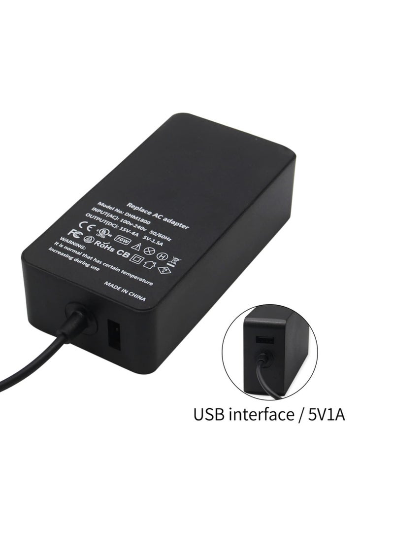 65W laptop power adapter for Surface Pro 9/8/7/6/5/4/3/X Surface Go 3/2/1 Surface Laptop 5/4/3/2/1 Surface Book 3/2/1 Microsoft Surface Charger Supports (65W) - Image 5
