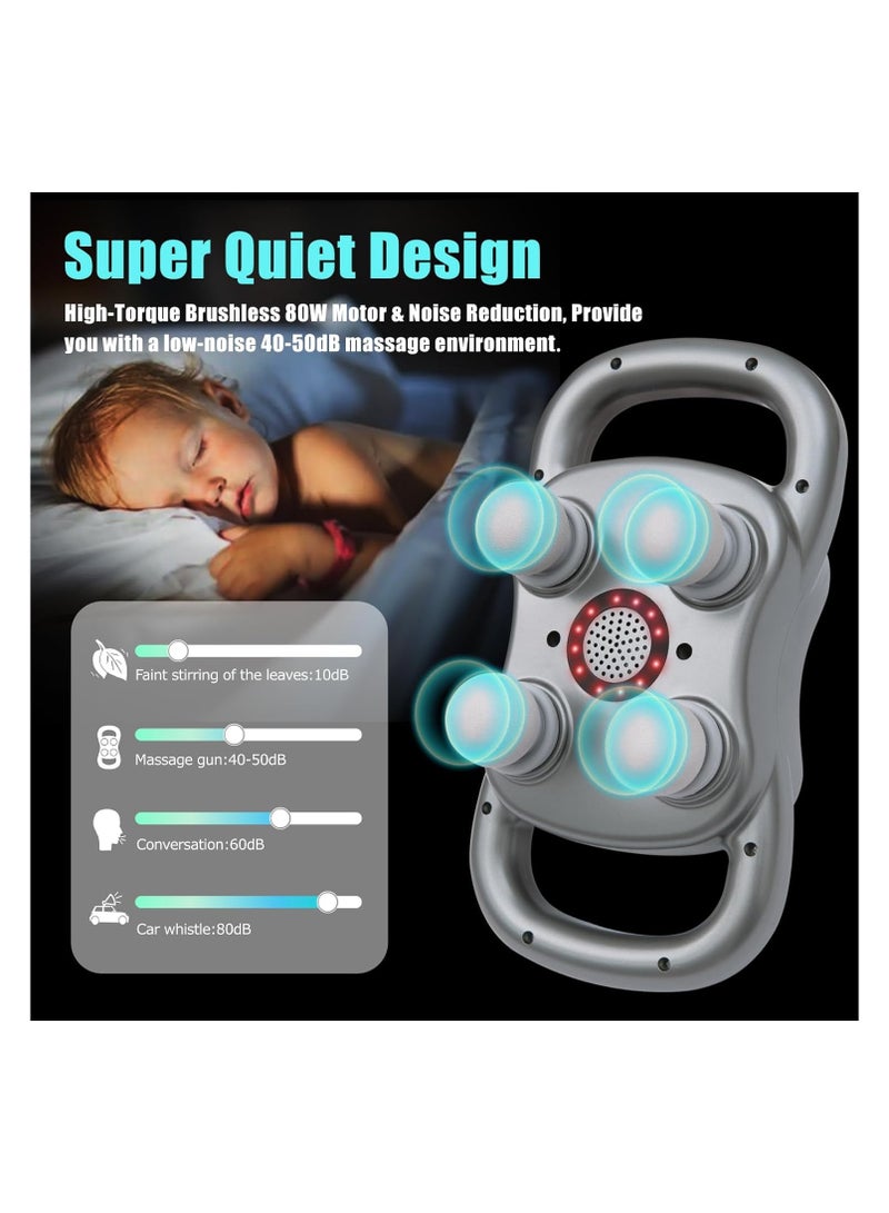 Muscle Massage Gun with 24V Motor, Fast Charging Input and 4 Massage Heads HY-ST2024 - Image 4